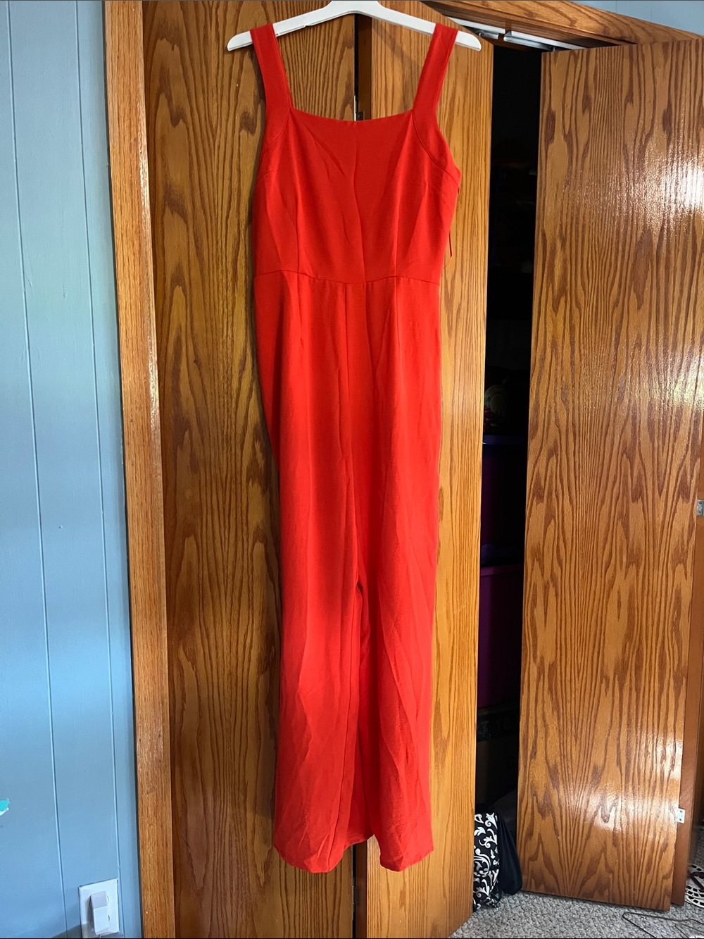 Orange Women's Sleeveless Jumpsuit